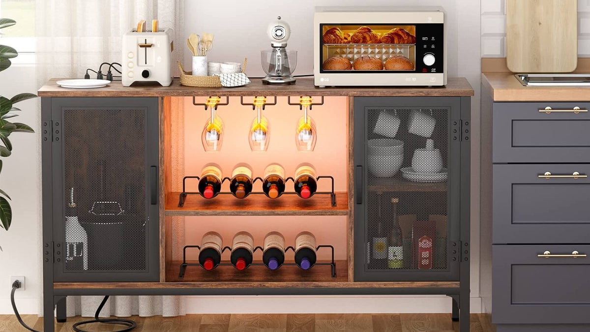 Wine Cabinet | Bar Cabinet - Kitchen & Living Room – Unikito