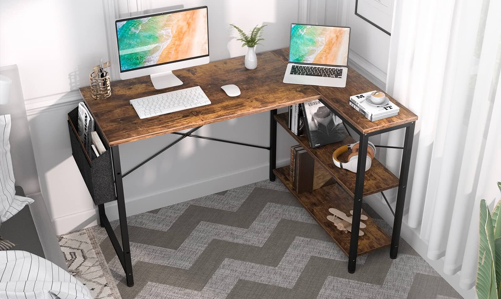 Perfect Office Desk for Home and Office - L Shaped Computer Desk