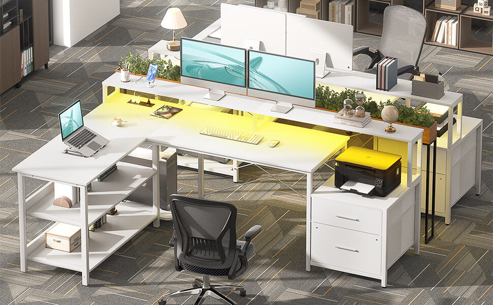 L Shaped Desk with Drawers - A Great Choice for A Home Office Desk