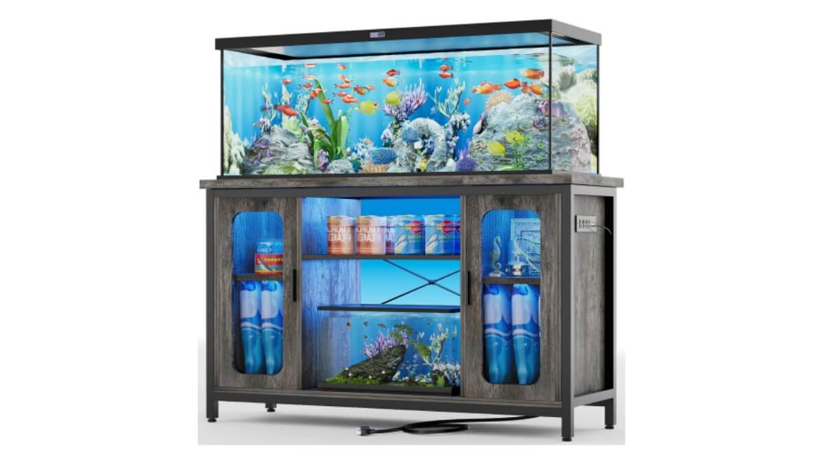 Unikito 55 Gallon Fish Tank Stand - More Family Friendly