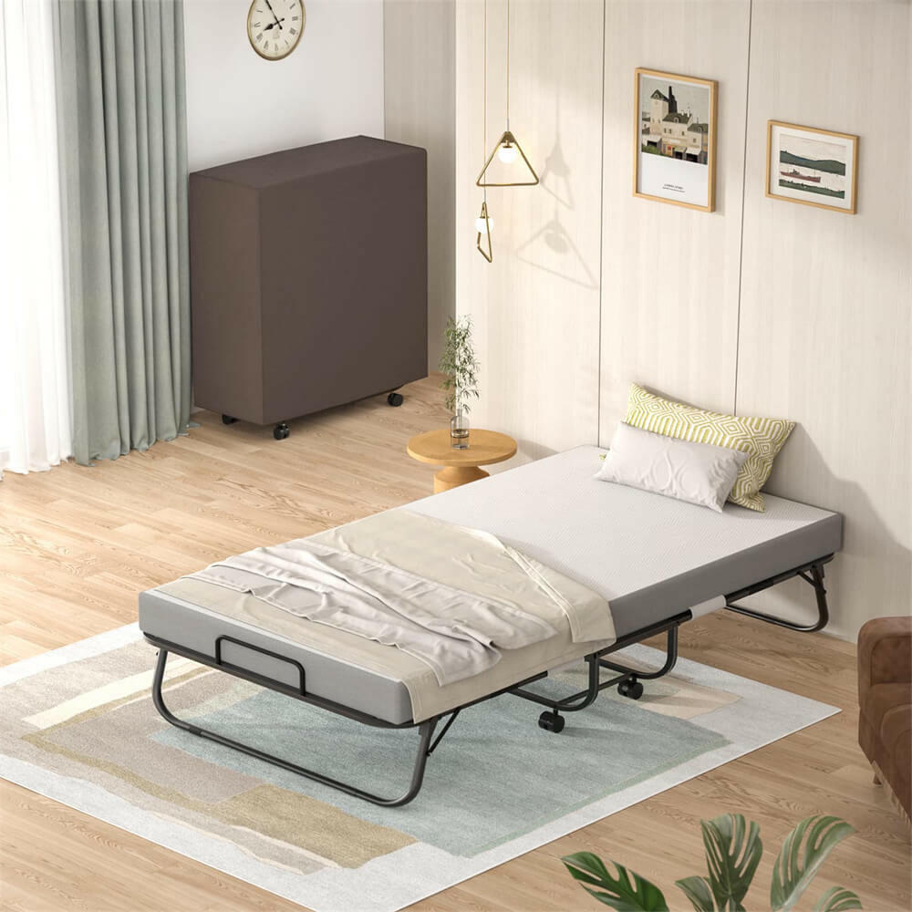 Portable Mattress - Folding Memory sold Foam Guest Fold Up Bed w/Case