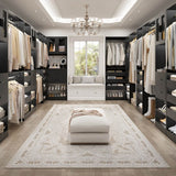 120'' 2-in-1 Closet System, Walk in Closet with 5 Drawers and Shoe Rack