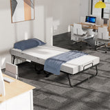 Folding Bed with Mattress for Adults, 75‘’ x 31‘’, with Adjustable Backrest