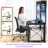 Unikito 2024 Upgrade Gaming Desk with Hutch, 55.2'' Magic Computer Desk with LED and Outlets, Reversible Workstation Desk with Pegboard