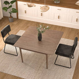 Velvet Dining Chair Sets, with Upholstered Backrest and Metal Legs