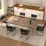 Velvet Dining Chair Sets, with Upholstered Backrest and Metal Legs