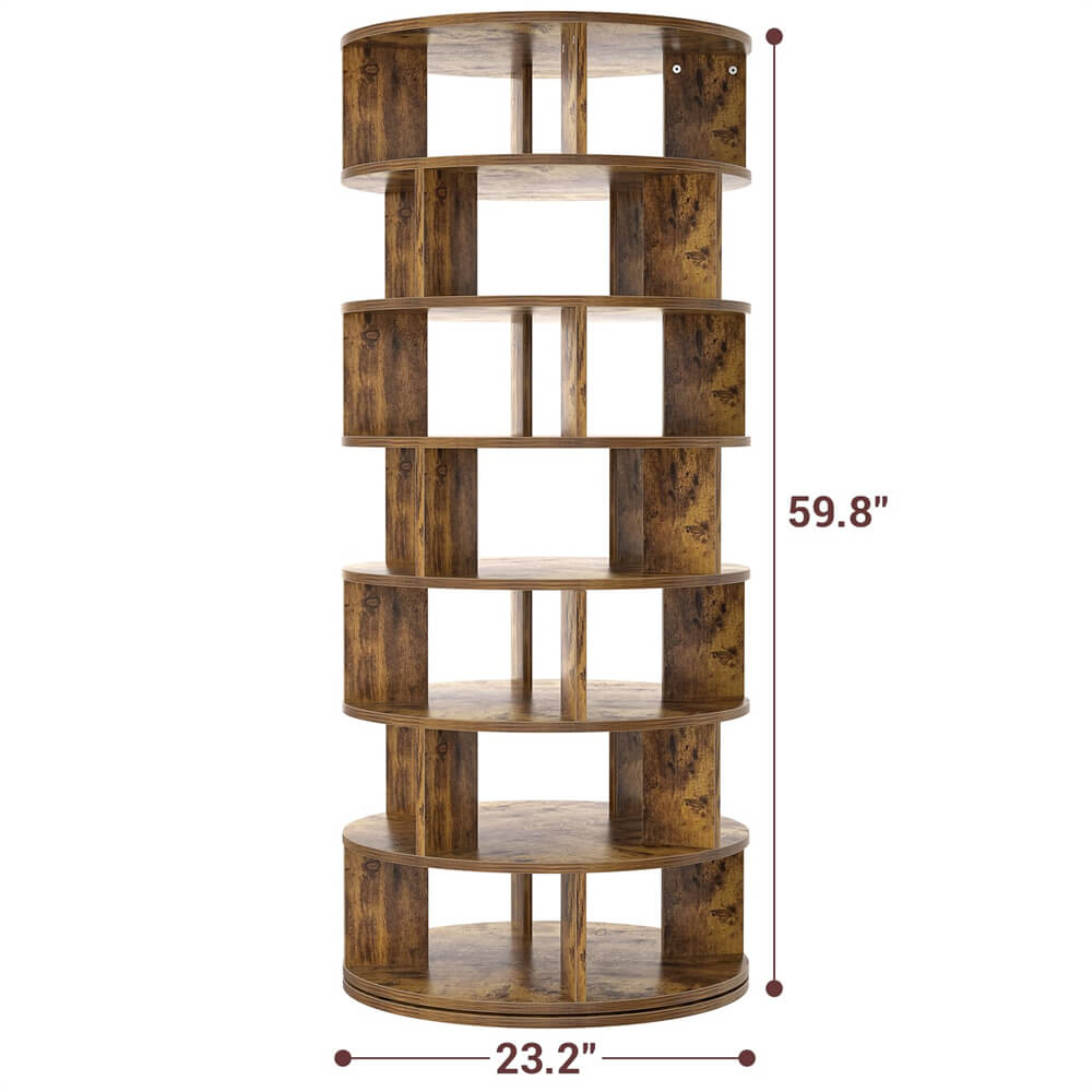 Unikito Rotating Shoe Rack Tower, 7-Tier Spinning Shoe Rack 360 Revolving Shoe Rack Organizer for Closet, Display Round Storage Carousel Shoes Closet Organization