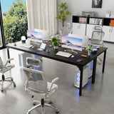 78.7 Inches 2 Person Desk with Power Outlet, Long Double Home Office Computer Desks