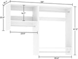 36'' - 60'' Closet System, 5FT Walk in Closet Organizer Starter Kit with 3 Hanging Rods and 3 Shelves, Cut Be Cut to Fit, Max Load 800 LBS